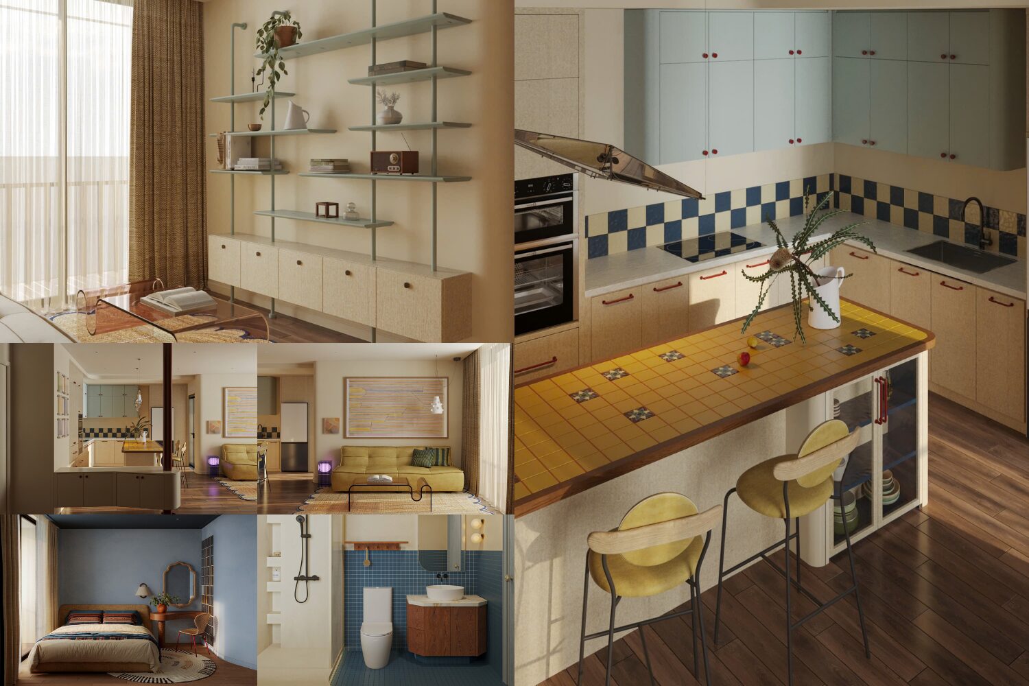 img src="khong-gian-bep-an-hien-dai-sol-design.png" alt="Không gian bếp và bàn ăn hiện đại với ánh sáng dịu và nội thất gọn gàng theo phong cách thiết kế nội thất hiện đại của Sol Design"