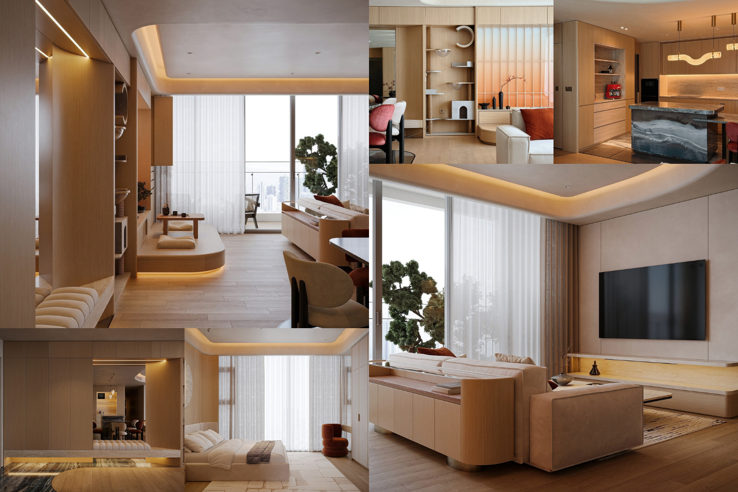 thiết kế nội thất căn hộ 90m2 hà nội