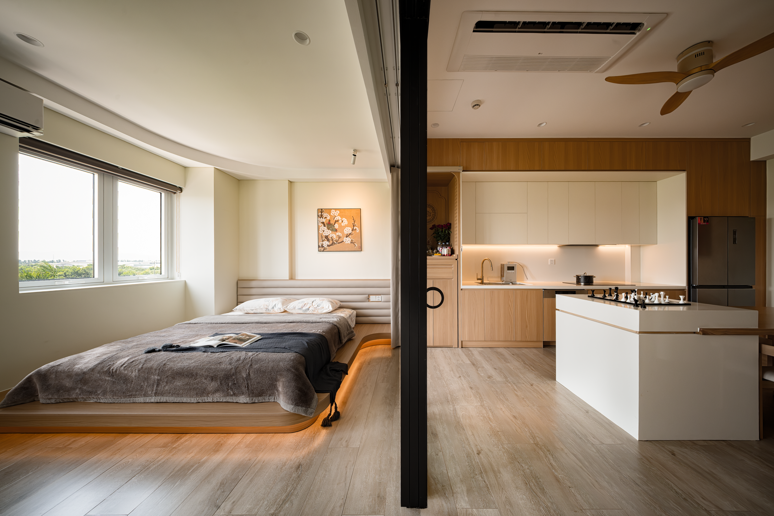 Ứng dụng hệ cửa lùa ray Slim với phụ kiện OPK cao cấp trong thiết kế nhà ở xã hội